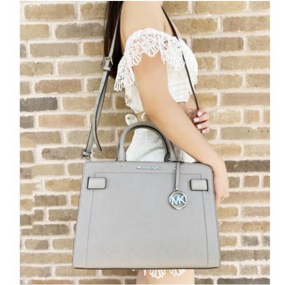 ‼️SOLD‼️ Michael Kors Rayne Satchel in Pearl Grey - Picture 11 of 12